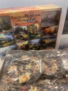 Thomas Kinkade 6 of 10 Jigsaw Puzzles Collector's Edition In box